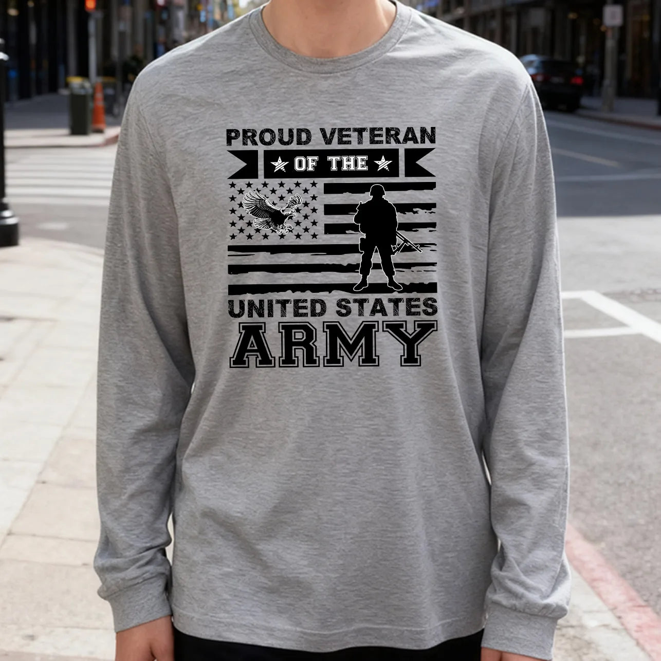 Proud Army Veteran Long Sleeve