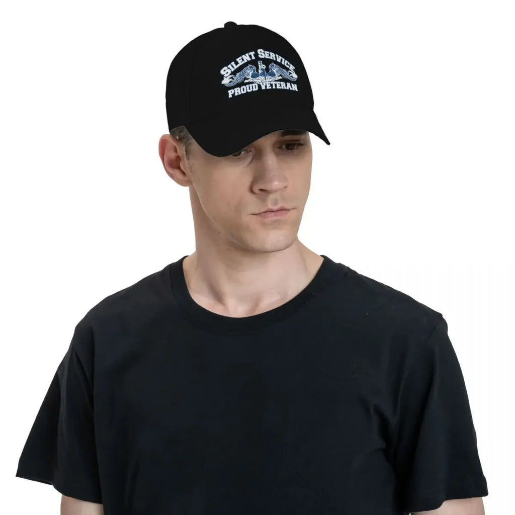 Silent Service - Proud Veteran Baseball Cap New In The Hat Winter hat Big Size Hat Christmas Women Beach Fashion Men's
