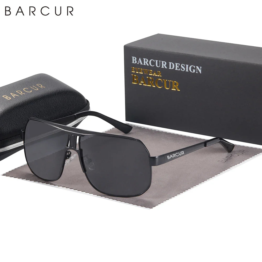 BARCUR Polarized Sports Sunglasses for Men Fashionable Fishing Driving Hiking and Outdoor Eyewear UV400 Protection Gradient Lenses