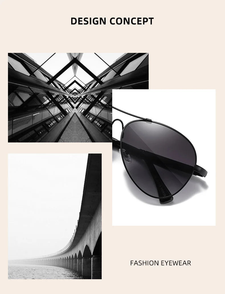 BARCUR Polarized Pilot Sunglasses for Men – Stylish Anti Blue Light UV400 Protection Gradient Mirror Lens Stainless Steel Trendy Frame – Fashion Aviator Sun Glasses for Men Ideal for Driving Travel Summer & Outdoor Activities