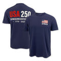 USA 250 Block T-Shirt (Navy)