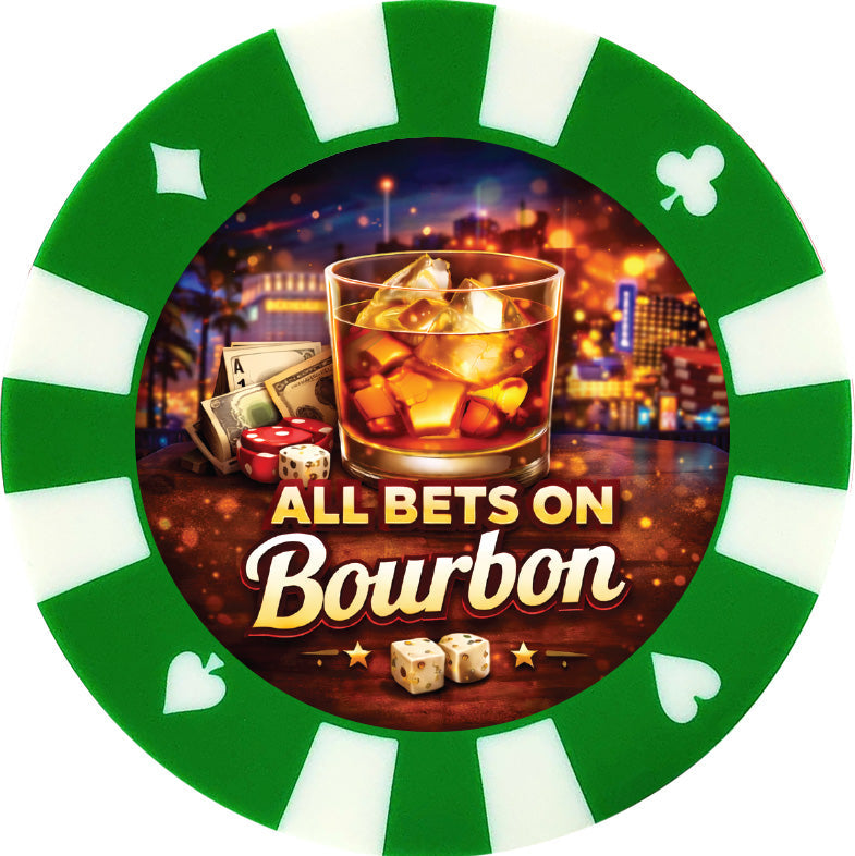 Poker Chip Drink Coasters – Giant Casino-Style Poker Coasters