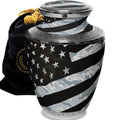 Air Force Tiger Stripe Flag Military Extra Large Urn or Companion Urn – Extra Large Urns for Human Ashes | XL Urn & XXL Urn