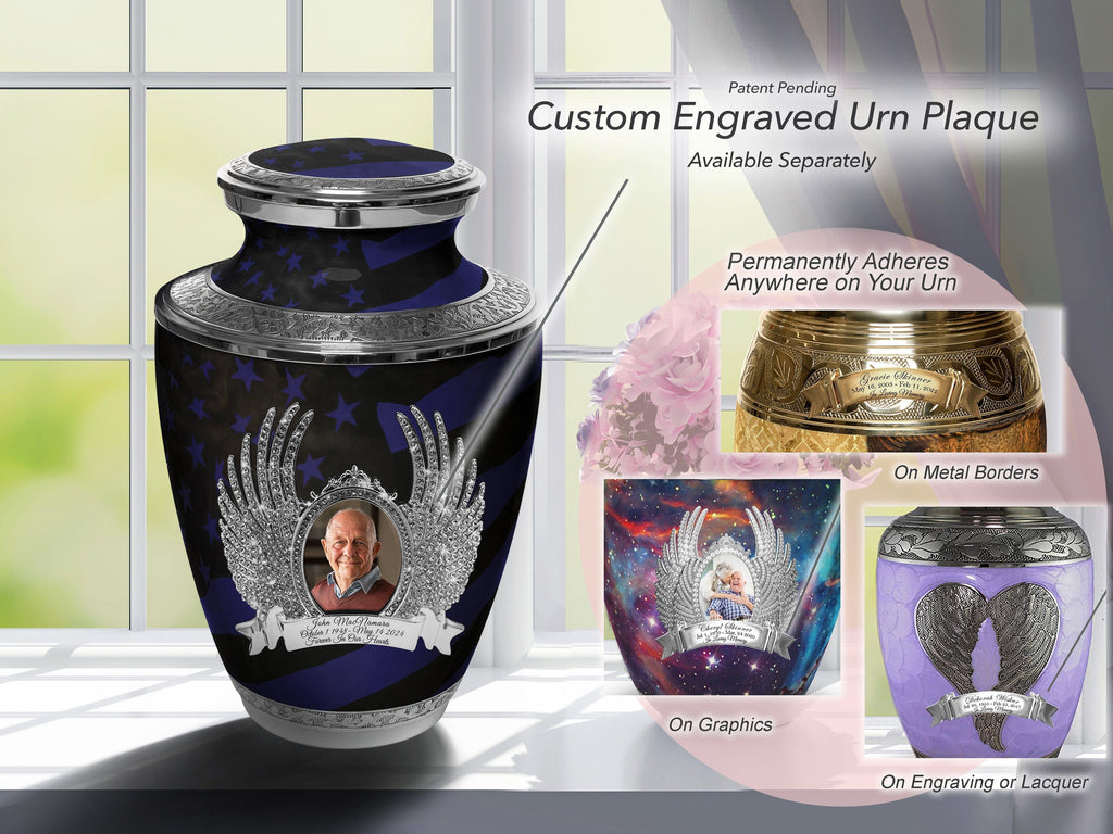 US Coast Guard Cremation Urns for Human Ashes - Large Adult Funeral Urn