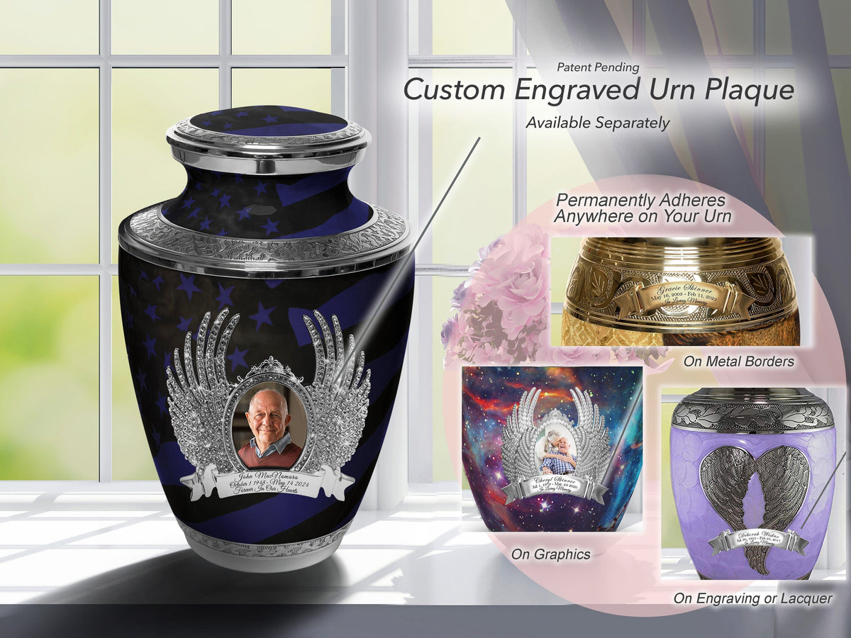 US Coast Guard Cremation Urns for Human Ashes - Large Adult Funeral Urn