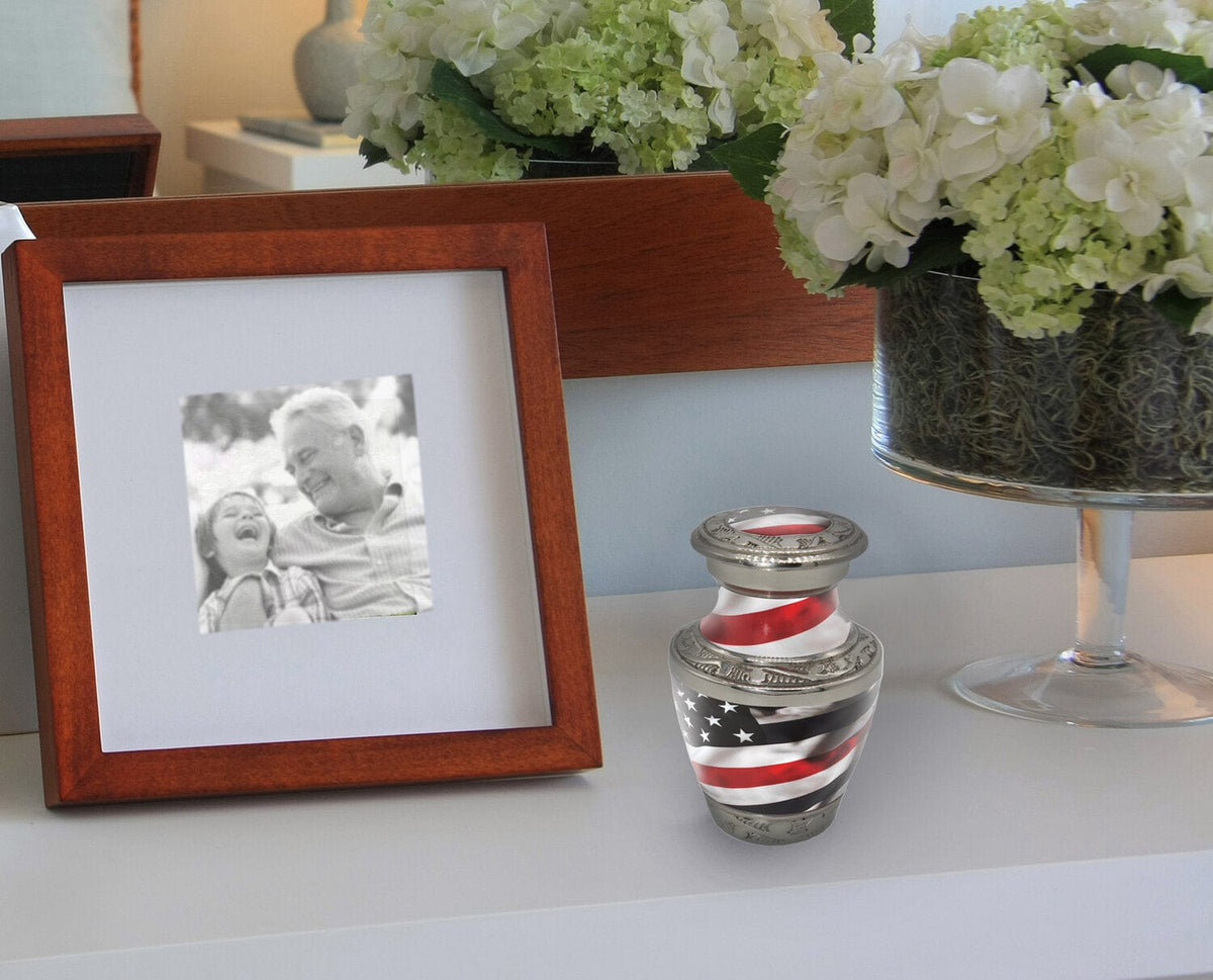 Red Line Firefighter Extra Large Urn or Companion Urn – Extra Large Urns for Human Ashes | XL Urn & XXL Urn