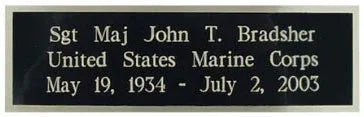 5'x9' Flag Display Case for American Veteran Burial Flag - Solid Wood, Cherry Finish with Name Plate Space, Air Force