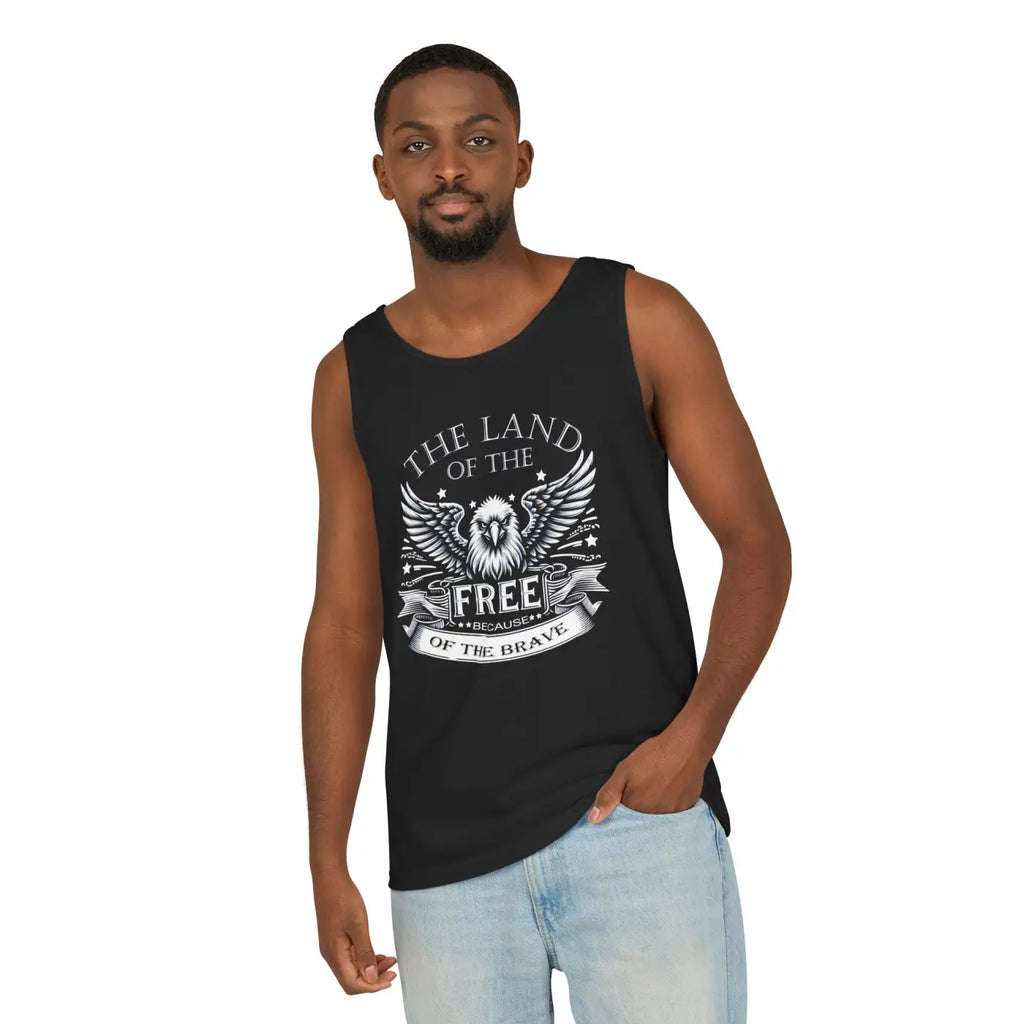 Patriotic Eagle Tank - True American Pride Cotton - Dipaliz