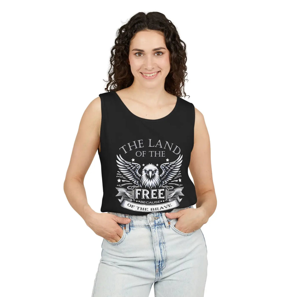 Patriotic Eagle Tank - True American Pride Cotton - Dipaliz