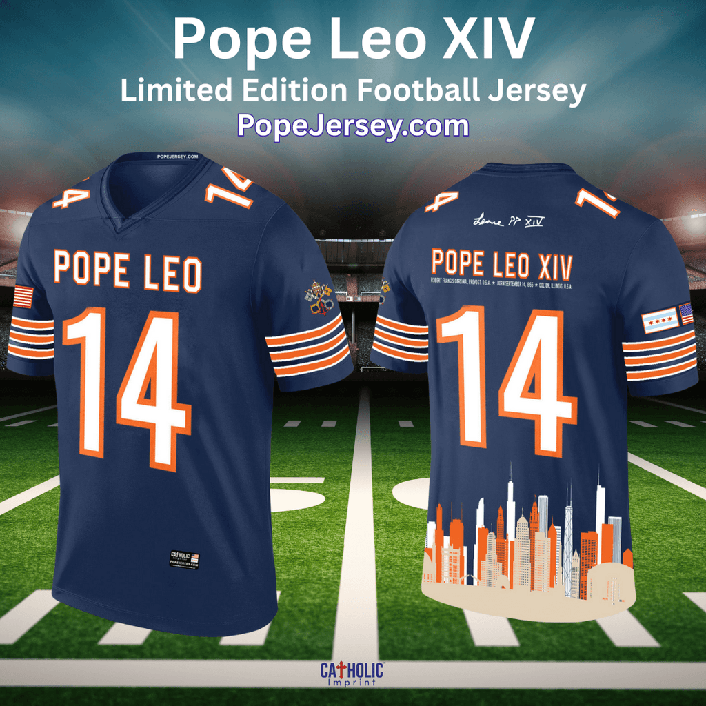 Pope Leo XIV Chicago Fan Football Jersey