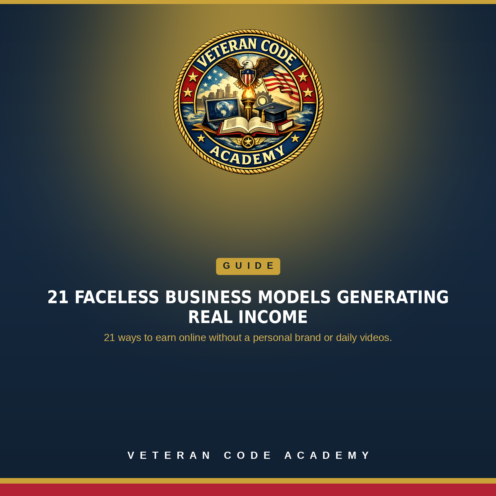 21 Faceless Business Models Generating Real Income, Veteran Code Academy