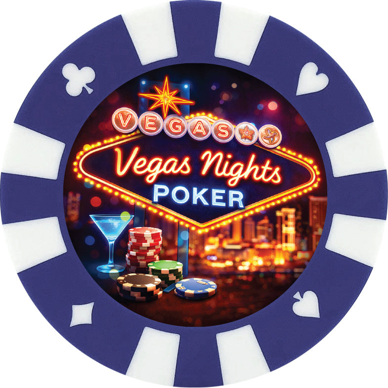 Poker Chip Drink Coasters – Giant Casino-Style Poker Coasters