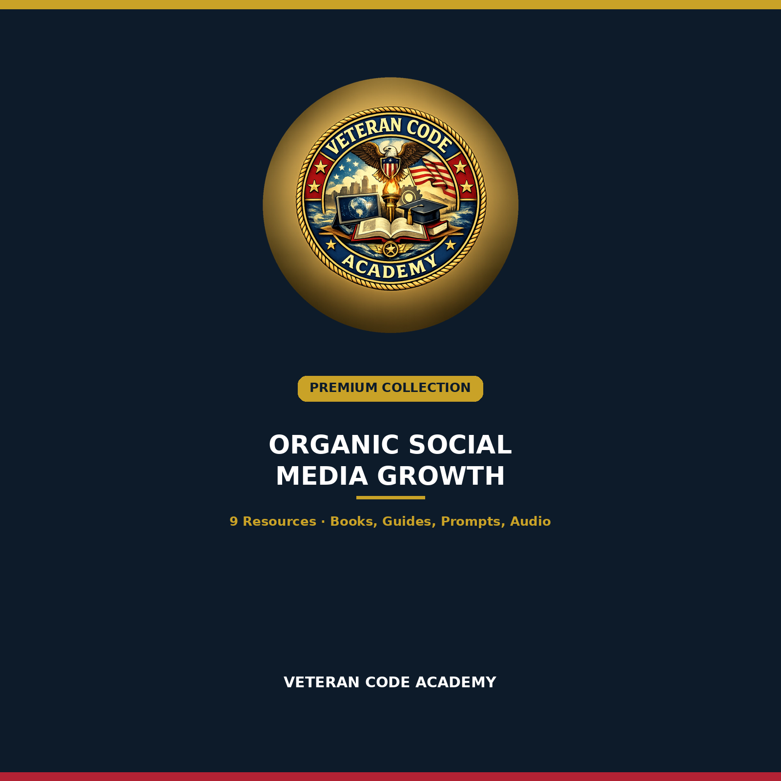 Organic Social Media Growth Premium Collection cover, Veteran Code Academy