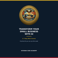 Transform Your Small Business with AI cover, Veteran Code Academy