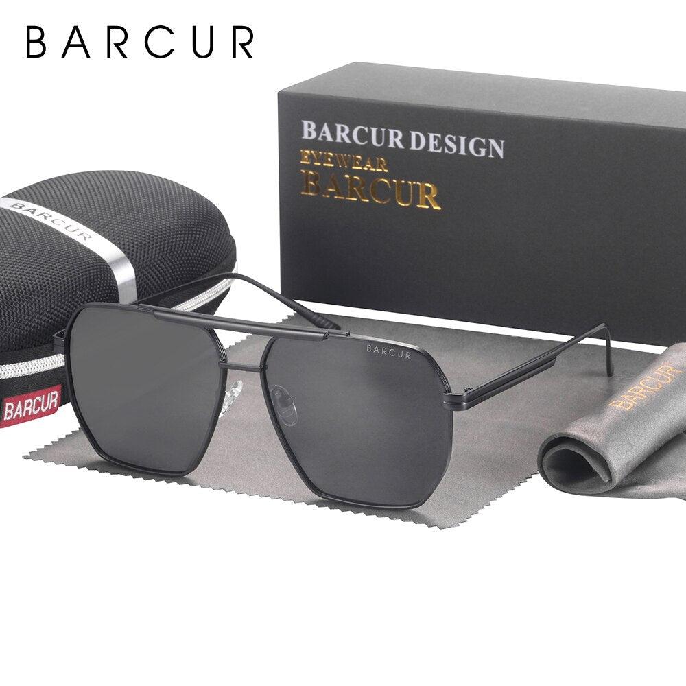 Vintage Retro Oversized BARCUR Big Frame Sunglasses for MenSun Glasses UV400 Large Vintage Retro Shades Eyewear Stevvex Sunglasses