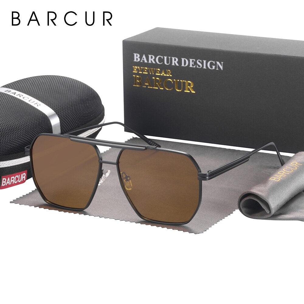 Vintage Retro Oversized BARCUR Big Frame Sunglasses for MenSun Glasses UV400 Large Vintage Retro Shades Eyewear Stevvex Sunglasses
